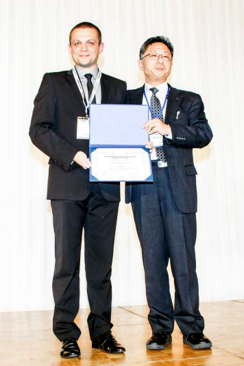 Enlarged view: Piotr Czyz at Award Ceremony