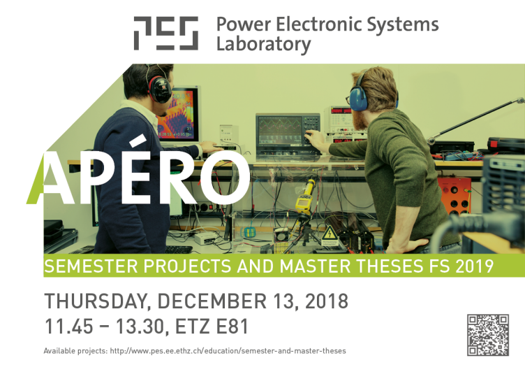 Enlarged view: Apéro Semester Projects & Master Theses FS 2019