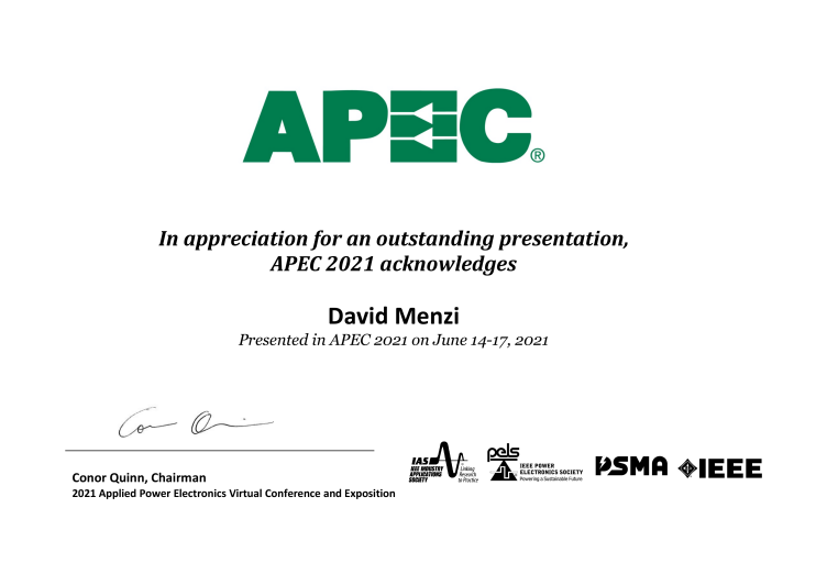 Enlarged view: Award Certificate
